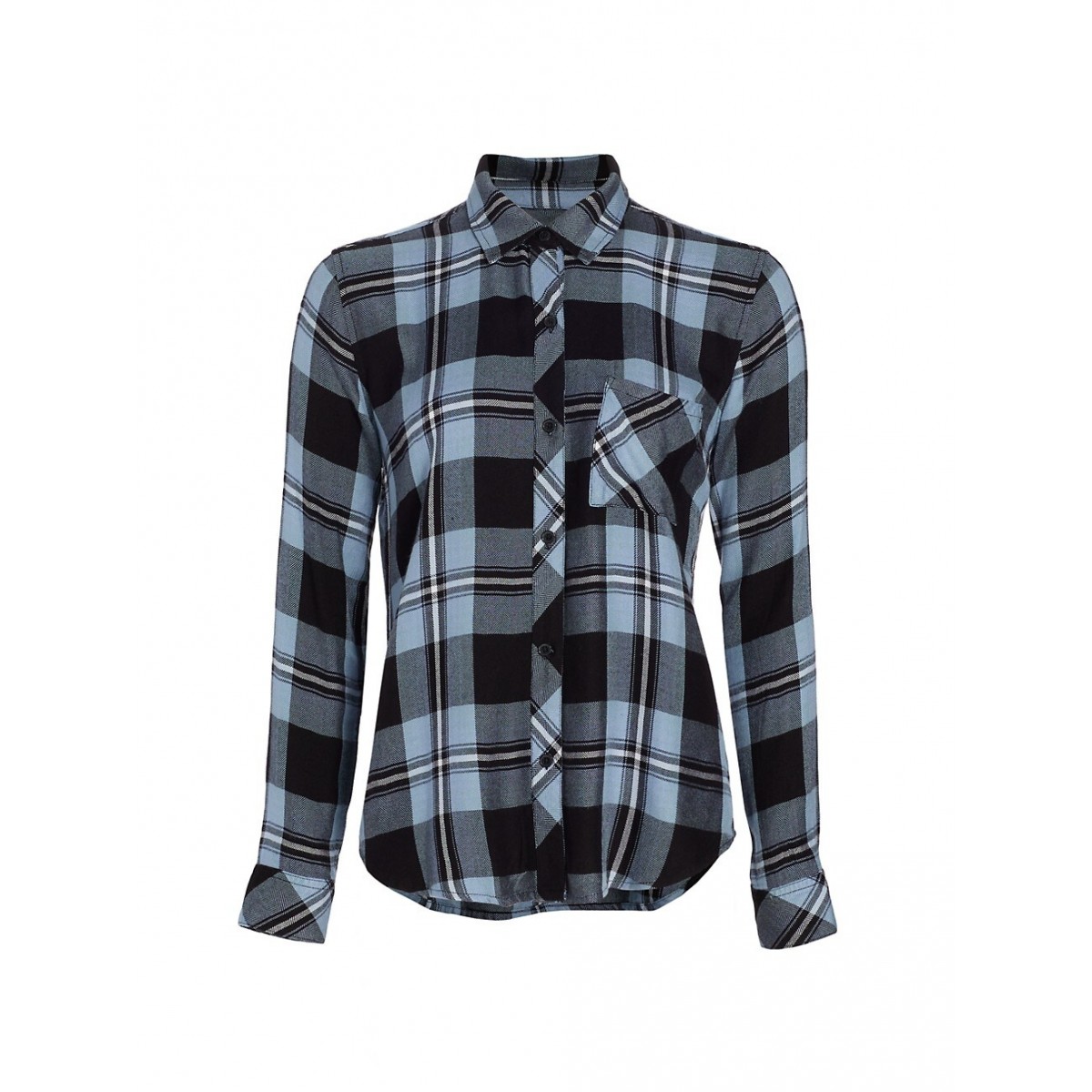 Rails Hunter Current Onyx White Skjorte