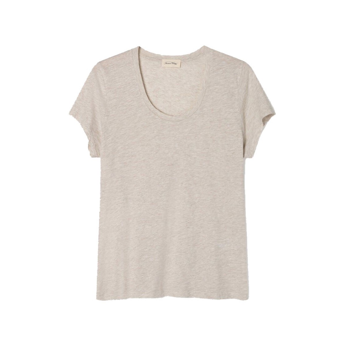 American Vintage JAC48 T-shirt Creme Melange