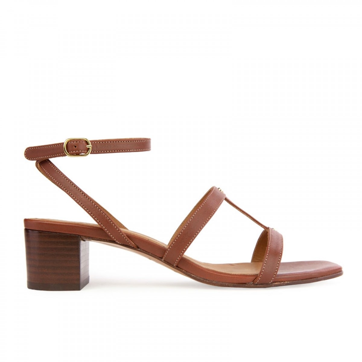 Rivecour 902 Cognac Cuir Sandaler Cognac