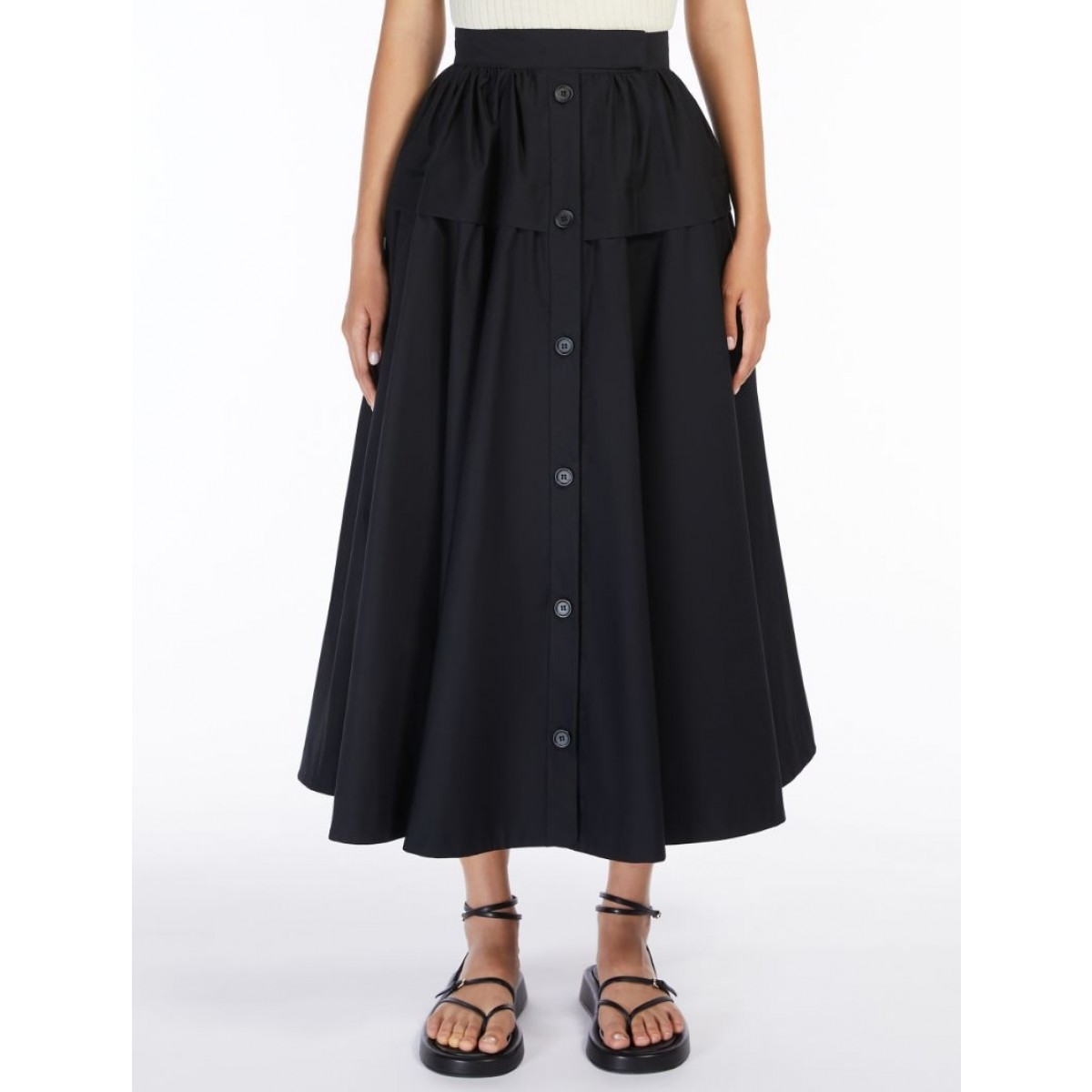 SportmaxBoemiaSkirtNederdelSort-01