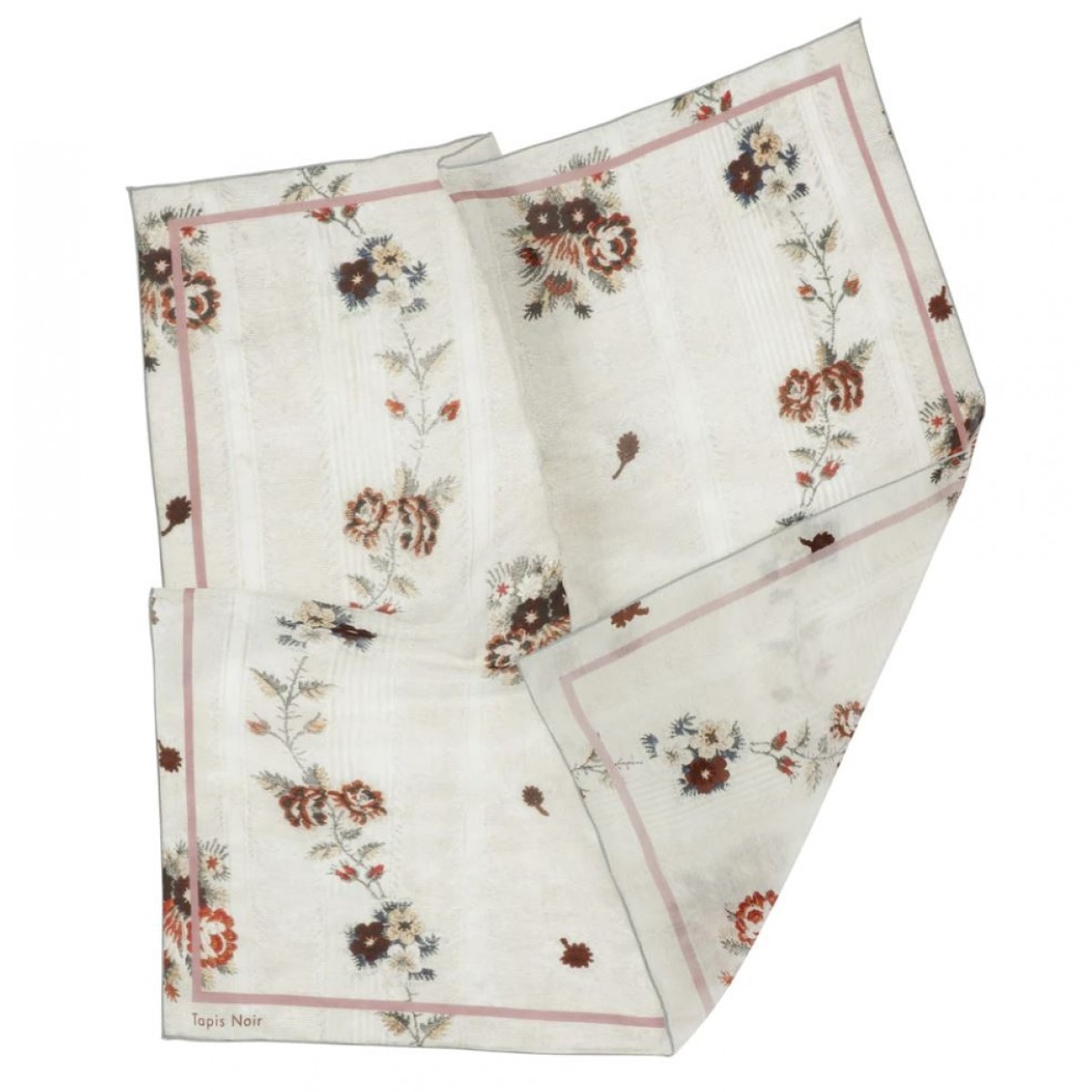 Tapis Noir Light Flower Garland Scarf Floral