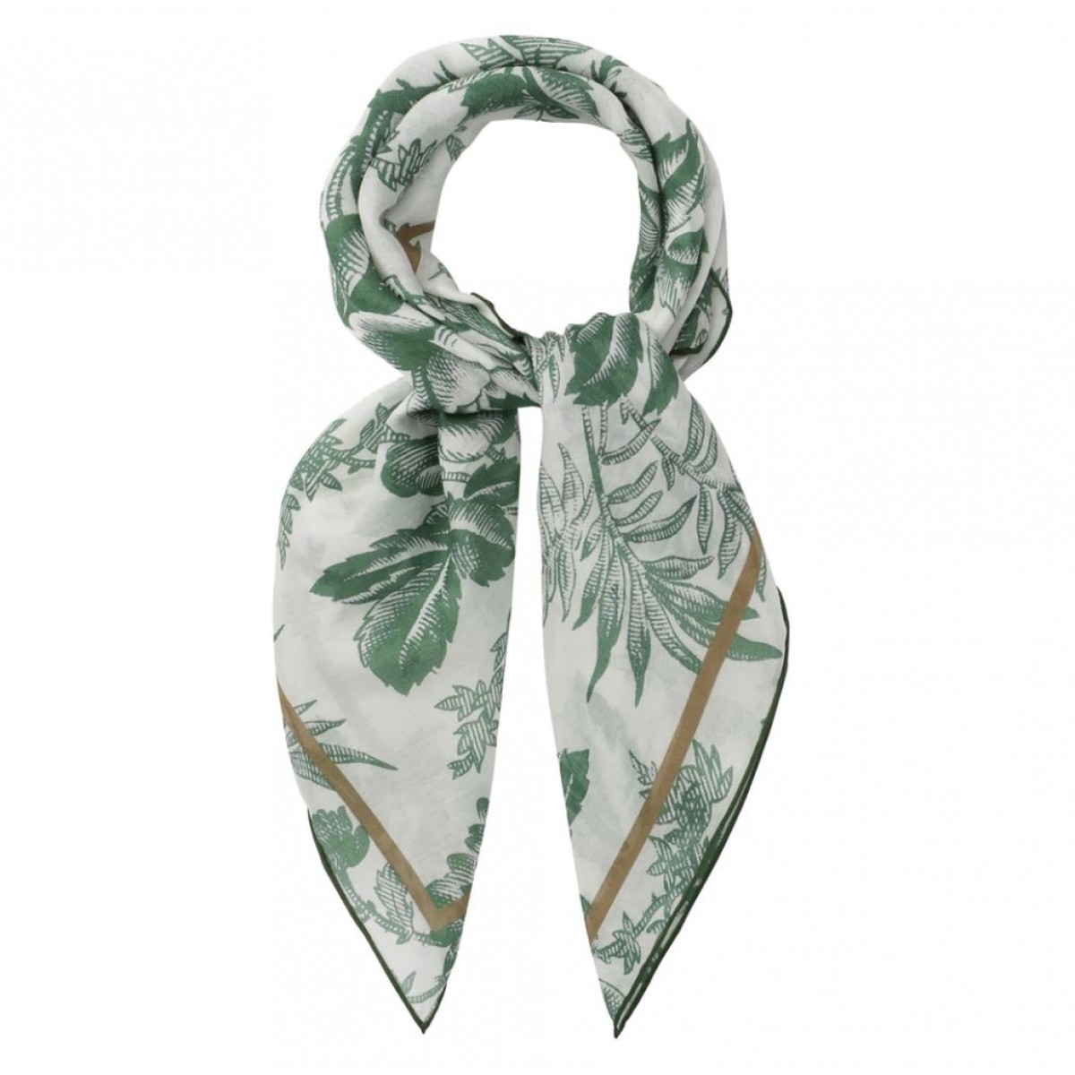 TapisNoirLightGreenToileScarfFloral-02