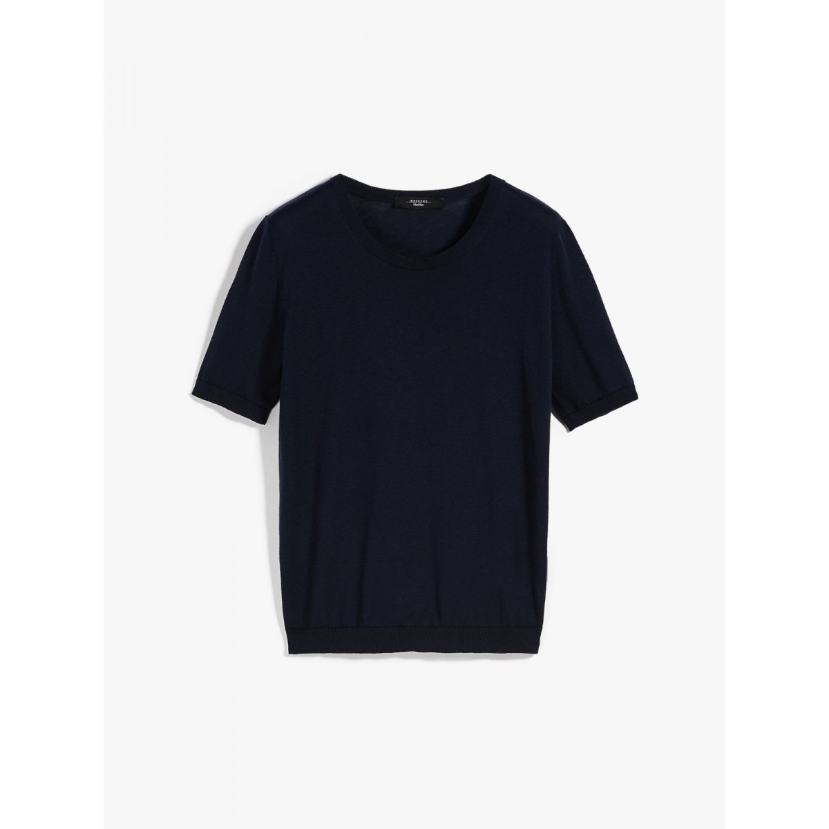 Max Mara Weekend Strik Bluse kort - Blå