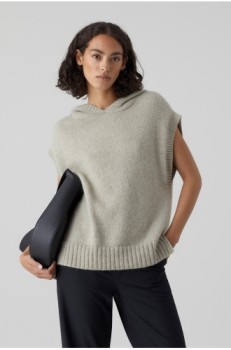 Closed Hoody Vest Sand