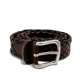 Gavazzeni Flettet Skindbælte Brun