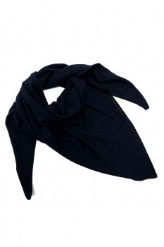 Inverni tørklæde cashmere strik Navy 