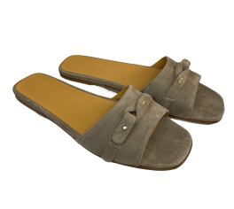 Neri Firenze SD096 Taupe Suede Flats 