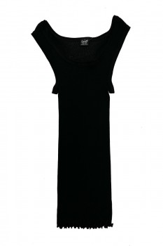 Oscalito Top i uld/silke Sort