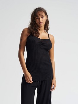 Seamless Basis Piccola Wool Top Black