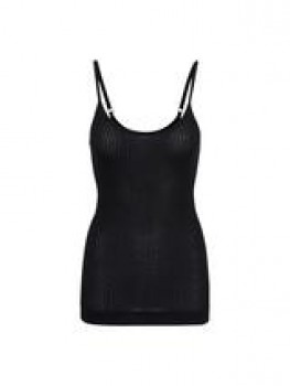 Seamless Basic Silk Sofia Top black