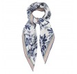 Tapis Noir Classical Blue Toile Scarf Floral